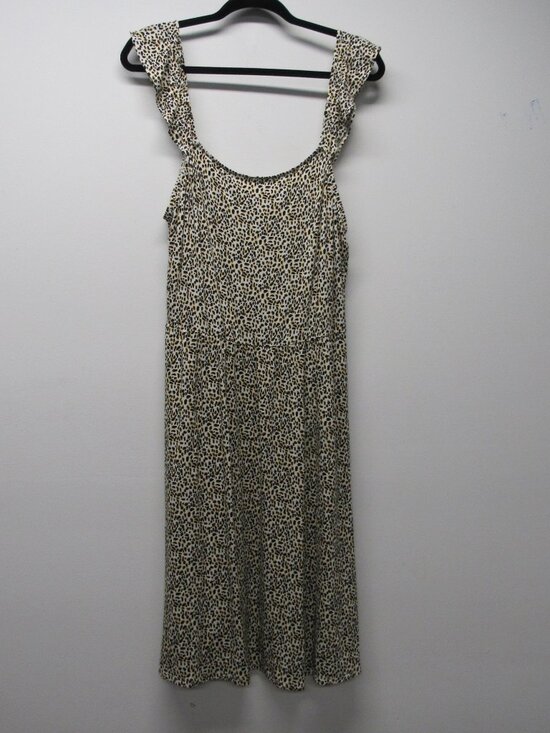 24/7 Maurices Dresses & Skirts - NWT Maurices 24/7 Leopard Cheetah Animal Print Ruffle Strap Sun Dress Plus sz 0X